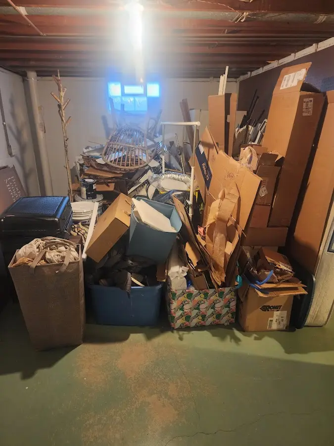 Roll-off dumpster container at job site for 20 Yard Dumpster Rental in Carlsbad